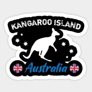 Australia Day Shirt Funny Australian Kangaroo Vintage Sticker